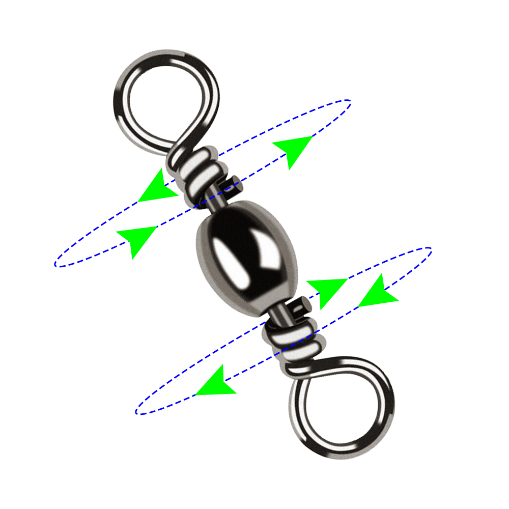50Pcs Bottle Swivel High Speed Figure Eight Ring 8 Figure Ring Connector Fishing Gear Accessories
