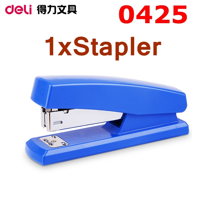 [ReadStar]Deli 0425 classic economy stapler 20 papers capacity match 24/6-26/6 staple office suppliers hand paper binding