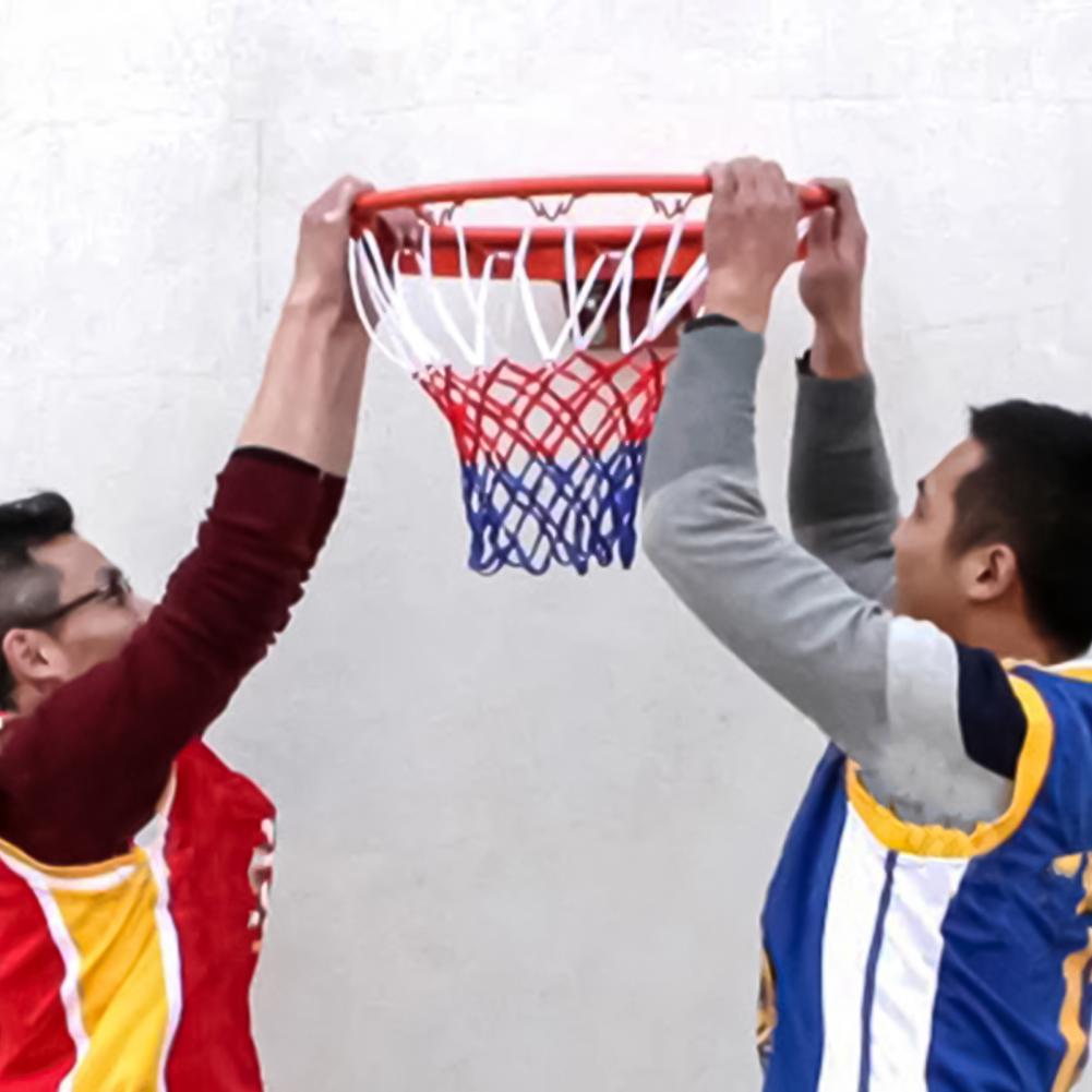 1 set 45cm tragbare basketballkörbe zur wandmontage, bestehend aus korb und netz, für den innen- und außenbereich