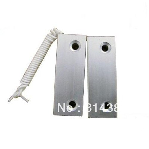 2pcs Wired normal closed Aluminum door Magnetic Sensor,rolling door detector,magnetic contact for Rolling shutter