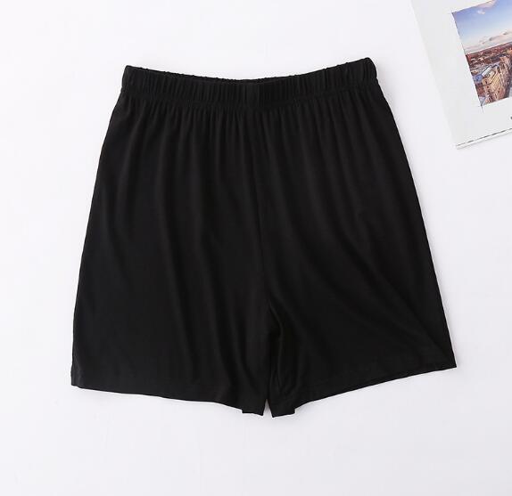 Calções de verão mulheres bottoms cuecas modal de algodão desgaste casa de pijama calça casual calças confortáveis calças de salão pijamas das mulheres desgaste: black / L