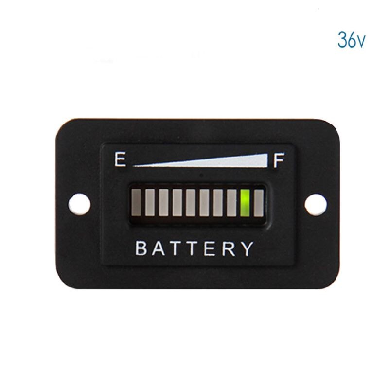 Battery Fuel Gauge Indicator LED 12-24V 36V 48V 72V for Fork Lifts Golf Carts: DC 36V