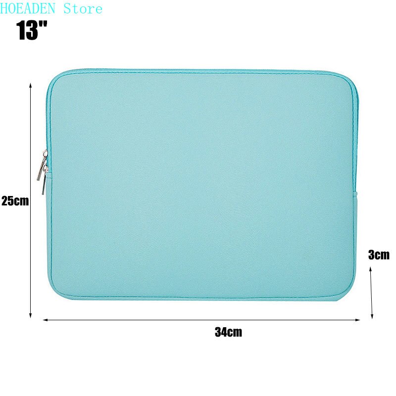 Coque pour Ordinateur Portable et Tablette 12, 13, 14, 15 et 15,6 Pouces, Étui à Fermeture Éclair, Compatible avec Macbook AIR et PRO Retina: Blue 13 Inch