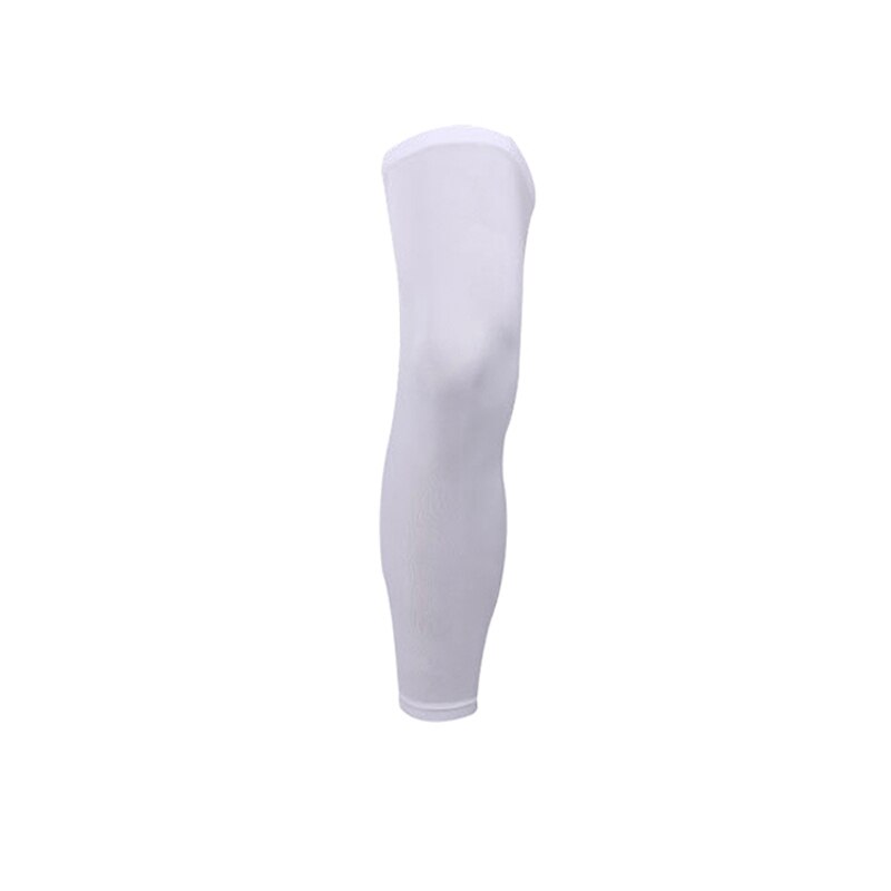 Skybulls Sports Compression Leg Sleeve Basketball Football Cycling Knee Calf Support Running Shin Guard Outdoor Sports Safety: White / L