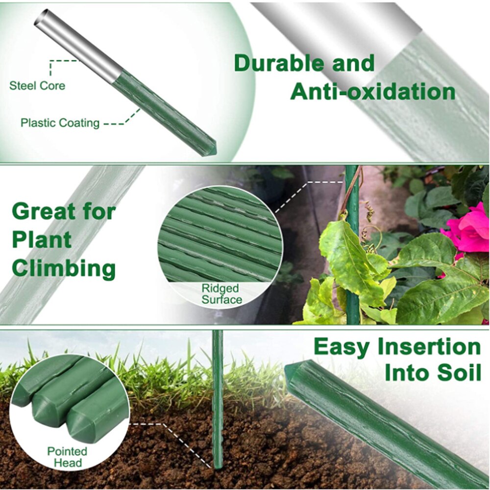 6 Pack Elektrocultuur Plant Stakes, Elektrocultuur Koper Tuinieren Antenne Elektro Cultuur Koperen Spoelen, Koperdraad, Electro Cultuur Koperen Antenne Coils Voor Tuinplanten 6 stks