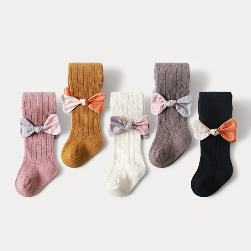Leuke Gebreide Effen Kleur Baby Meisjes Panty Prinses Strikken Zachte Katoenen Baby Panty Winter Herfst Meisjes Panty Baby Meisje Panty