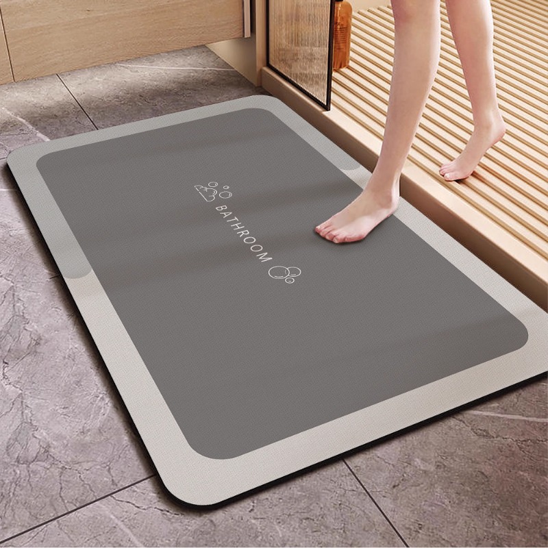 Alfombra de suelo de baño wabi, alfombra de suelo de inodoro de viento, estera absorbente fuerte de barro de diatomeas, alfombra antideslizante para puerta de baño: 40x120 cm / Amarillo claro