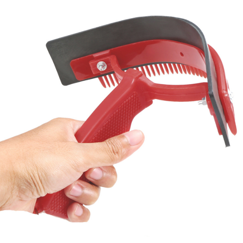 Grattoir à Sueur Double Face Pour Cheval – 29,5 Cm, Acier Inoxydable, Côté Dents Et Côté Lisse, Manche Ergonomique