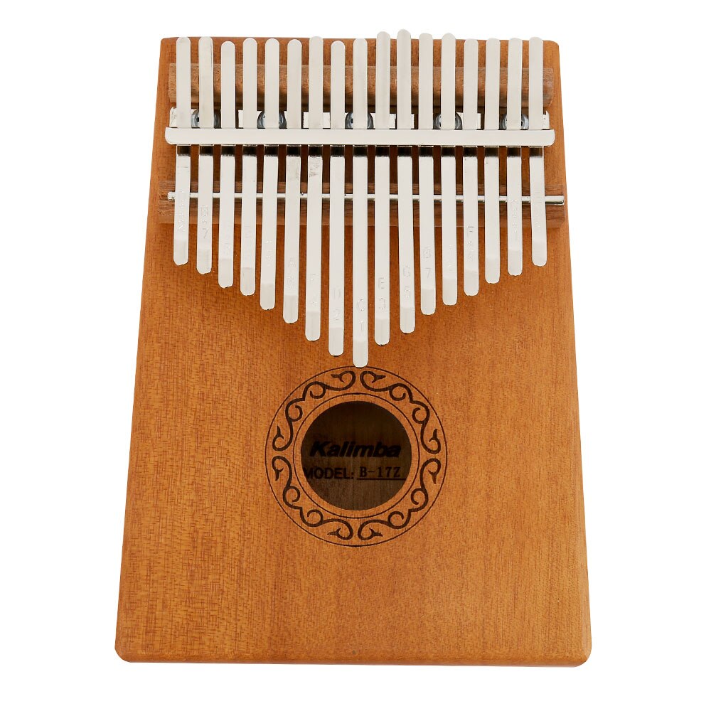 KL9-45 17 Schlüssel Kalimba Daumen Klavier Hohe Holz Mahagoni Körper Musical Instrument mit Lernen Buch Melodie Hammer: Ursprünglich Titel