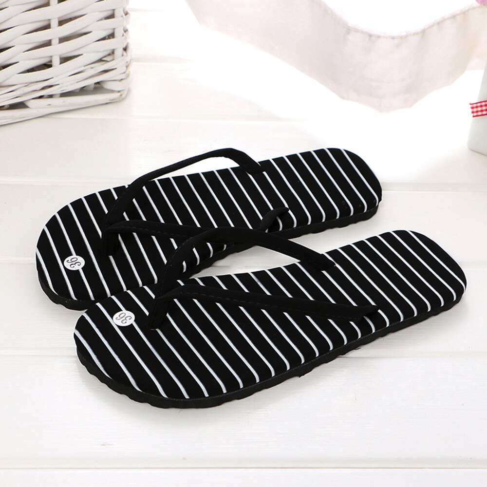 25# Women Sandals Summer Flip Flops Shoes Sandals Slipper Indoor Outdoor Flip-flops Casual Beach Flat Female Flip Flops Slipper: B / 36