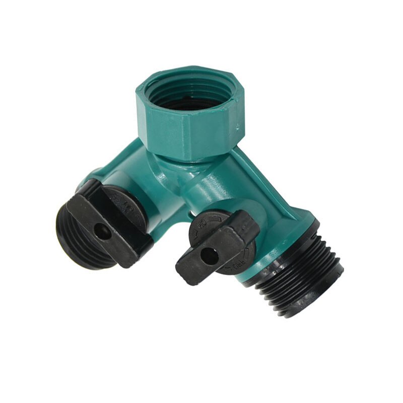 Female 3/4 To 3/4" Male 2-Way Tap Garden Tap Y Water Splitter Irrigation Tube Splitter Watering 1Pcs