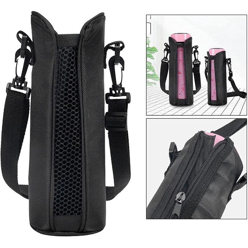 Pochette porte-bouteille, porte-bouteille avec sangle d&#39;épaule réglable, sac isotherme pour activités quotidiennes en plein air