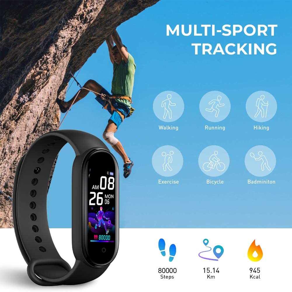 Smart Band M5 Smart Armband IP67 Waterdichte Smarthwatch Bloeddruk Fitness Tracker Sport Polsbandjes Voor Ios Android