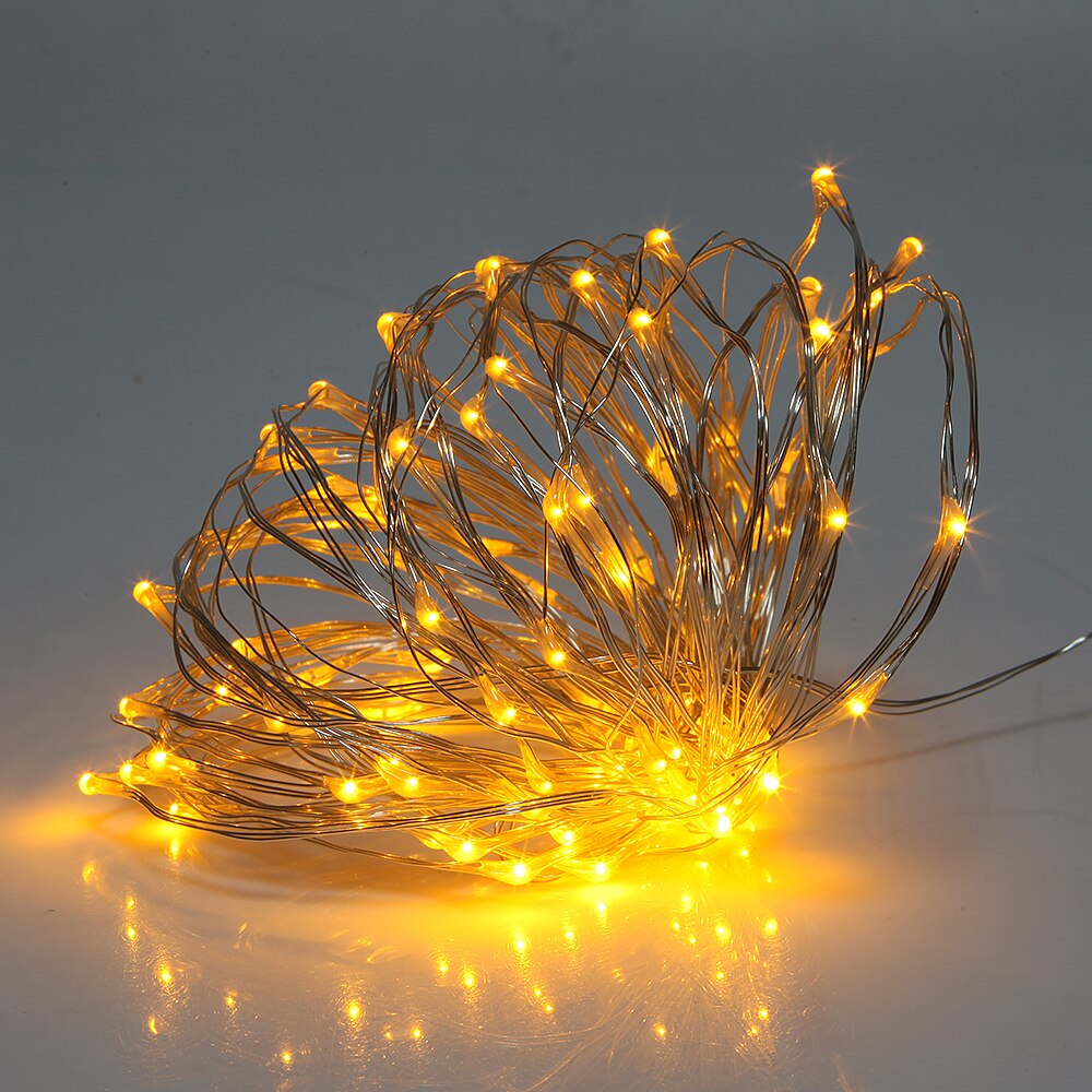 mini dekorative kork lys til vinflaske 2m 20 ledet vin kork fe streng lys til glass murer krukke bryllupsfest dekorasjon: Gul