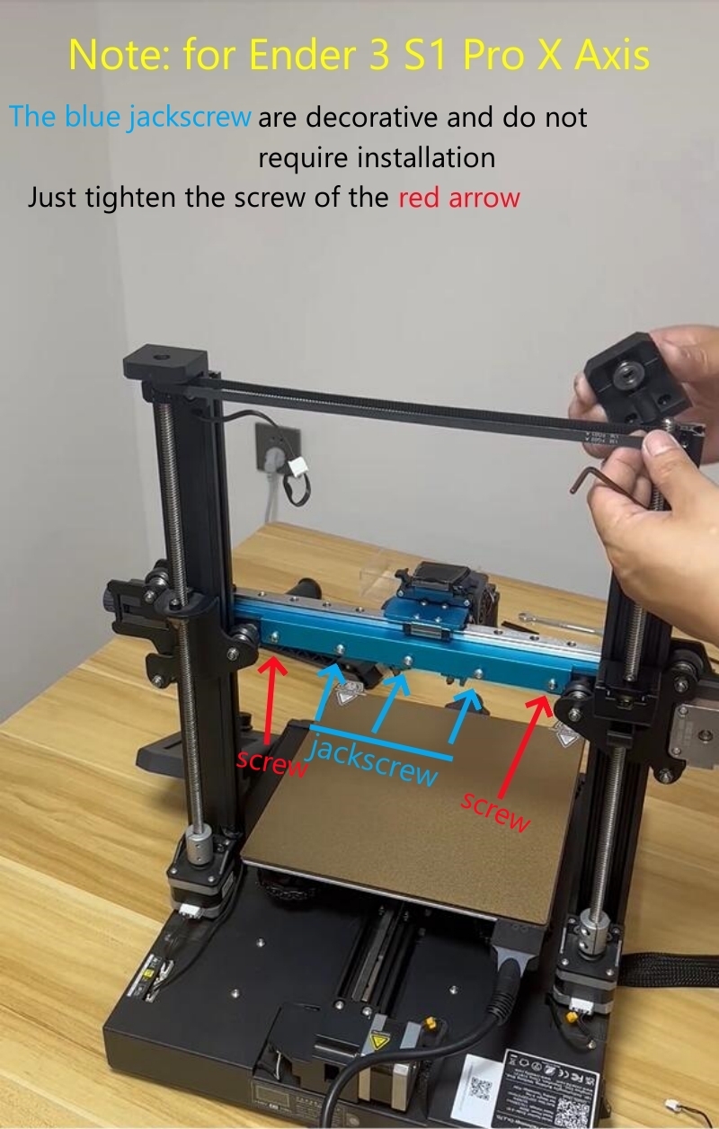 Hochpräzises Aktualisierung-Linearschienen-Bausatz Ender-3 S1 Profi Z-Achse X-Achse Linearführungskit für Ender-3 S1/Ender-3 S1 Profi 3D-Drucker