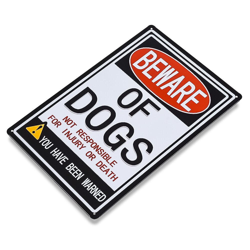 Beware of Dog Warning Signs Warning Safety Signs Indoor or Outdoor Use Easy Mounting for Yard Gate Home
