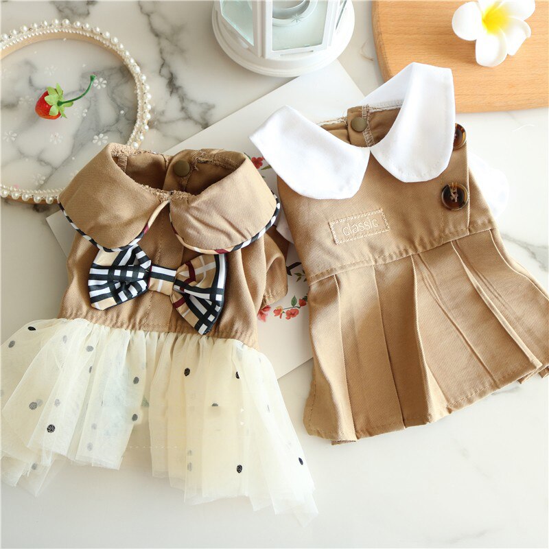 Hund Kleider Für Kleine Hunde Luxus Sommer Frühling Party Mädchen Junge Hochzeit Haustier Welpen Kleidung XS XL Chihuahua Katze Outfit zubehör