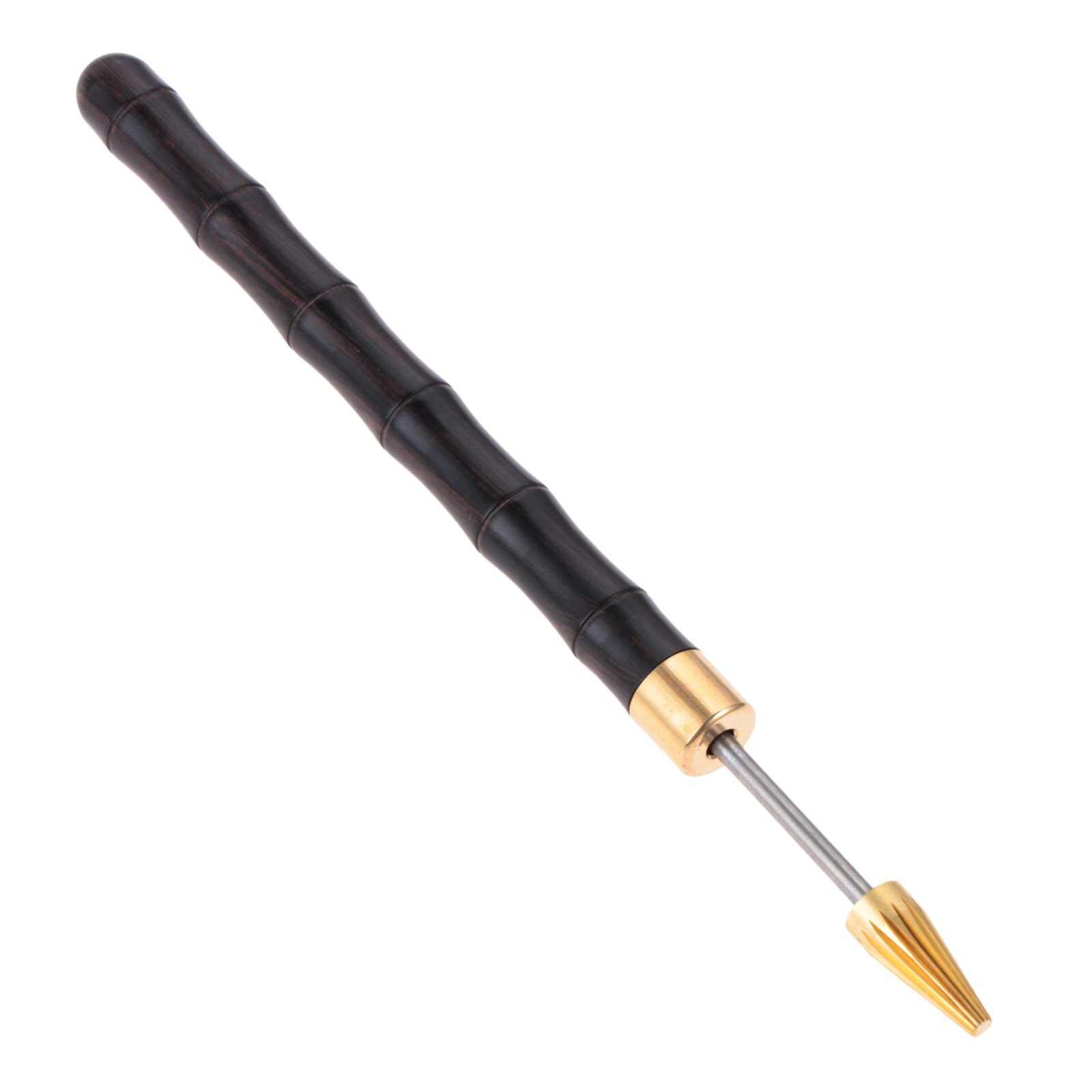 1pc couro borda óleo caneta dupla cabeça de bronze couro borda pasta óleo tintura lápis aplicador rolo pintura rápida couro artesanato ferramenta: c