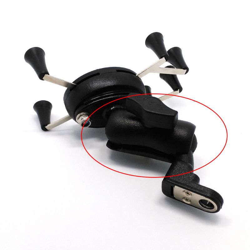 Black Motorcycle Phone GPS Holder Mounts Fixed Ball Holder Isolate Dampens Shock Base With 10mm Hole Motobike Accessories C45