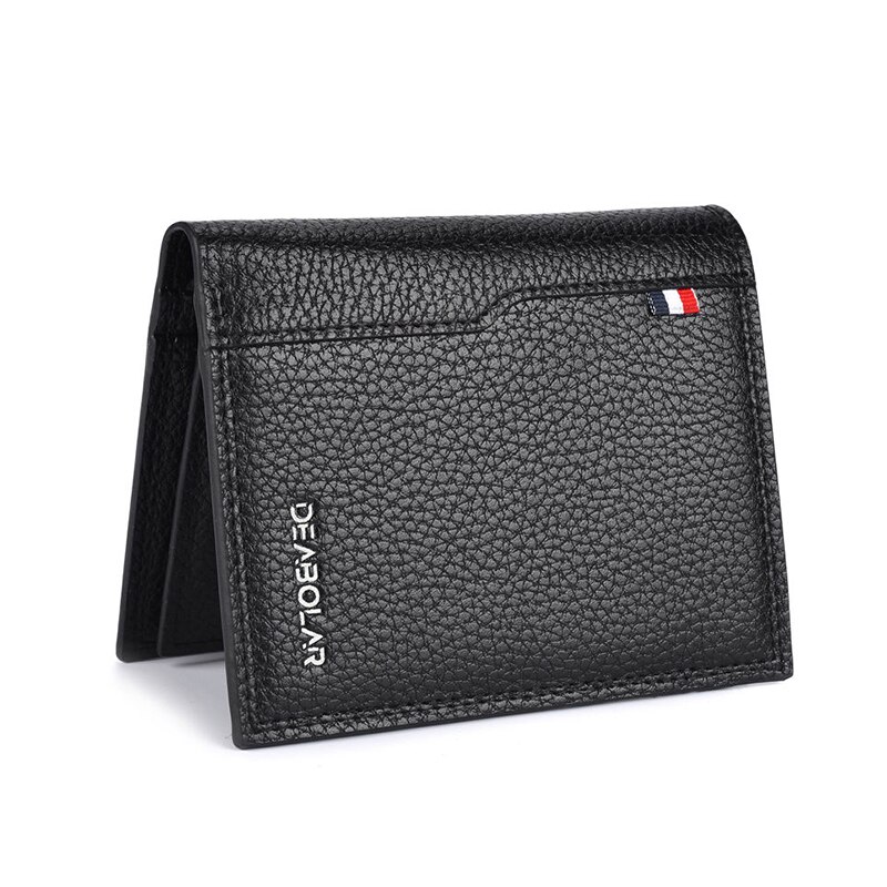 Men's Short Wallet Casual Card Bag Purse Multi-function Luxury Large-capacity Wallet Men's Purses Credit Card Holder