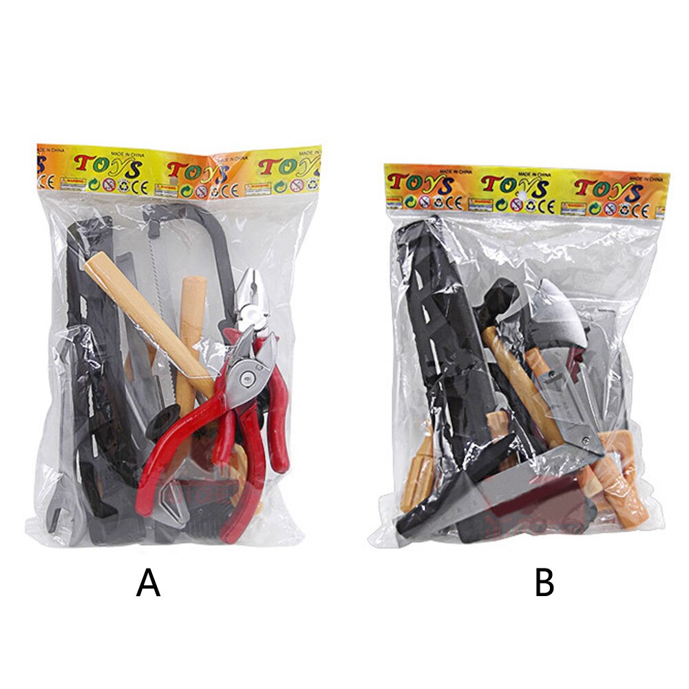 14 pz/impostato strumento di Riparazione della Casa del Gioco Giocattoli di Modello per Il bambino Apprendimento Precoce Giocattoli Educativi Casa di Plastica Strumenti di Simulazione