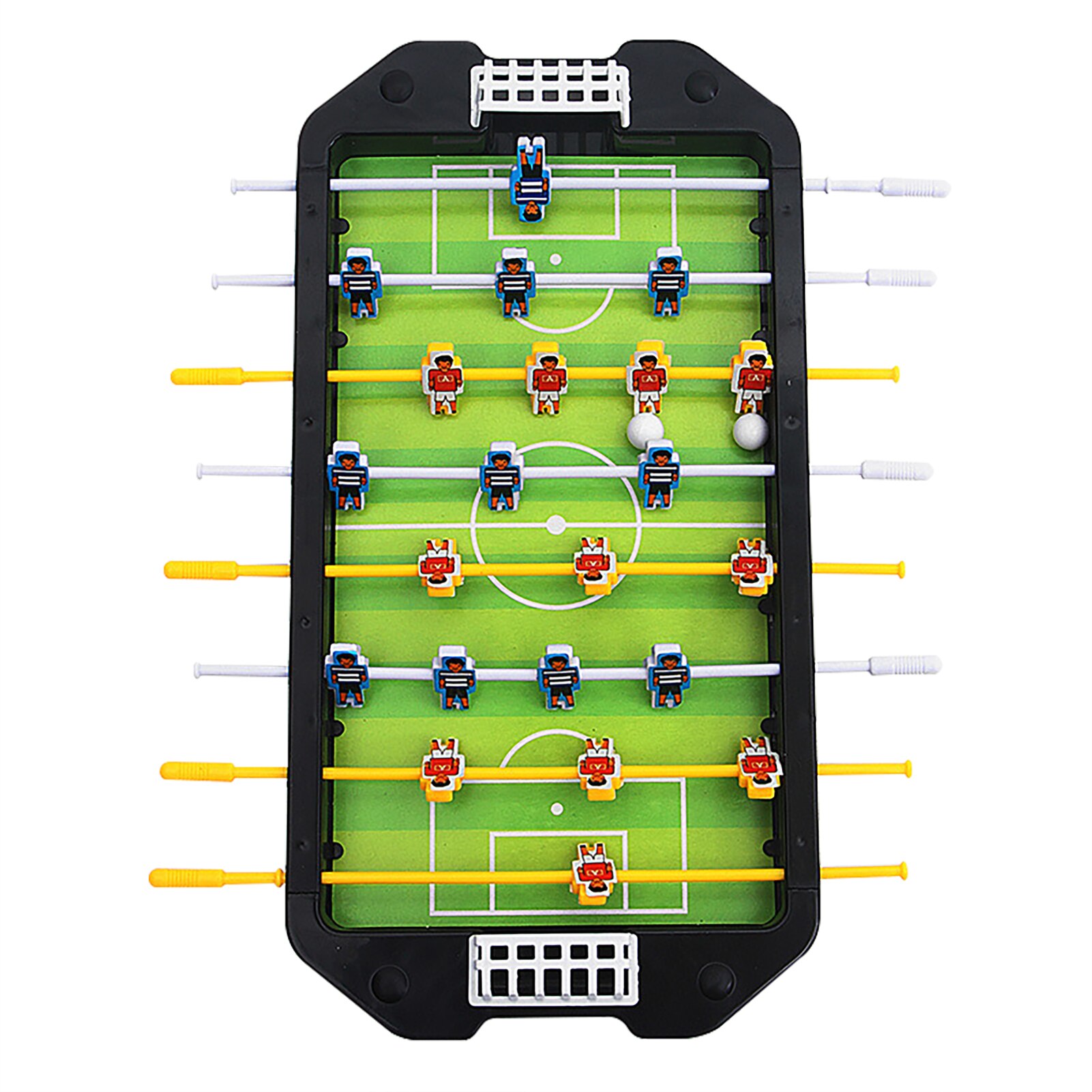 Mini Tabletop Tafelvoetbal Tafel-Draagbare Tafel Voetbal Game Set Keeper Voor Kinderen Volwassen Home Party Spelen Games