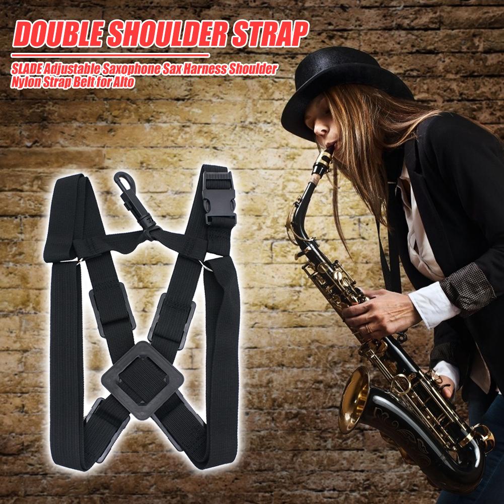 Alto Tenor Soprano Saxophone Harness Oxford Cloth Adjustable Sax Shoulder Strap Belts Musical Instruments Accessories