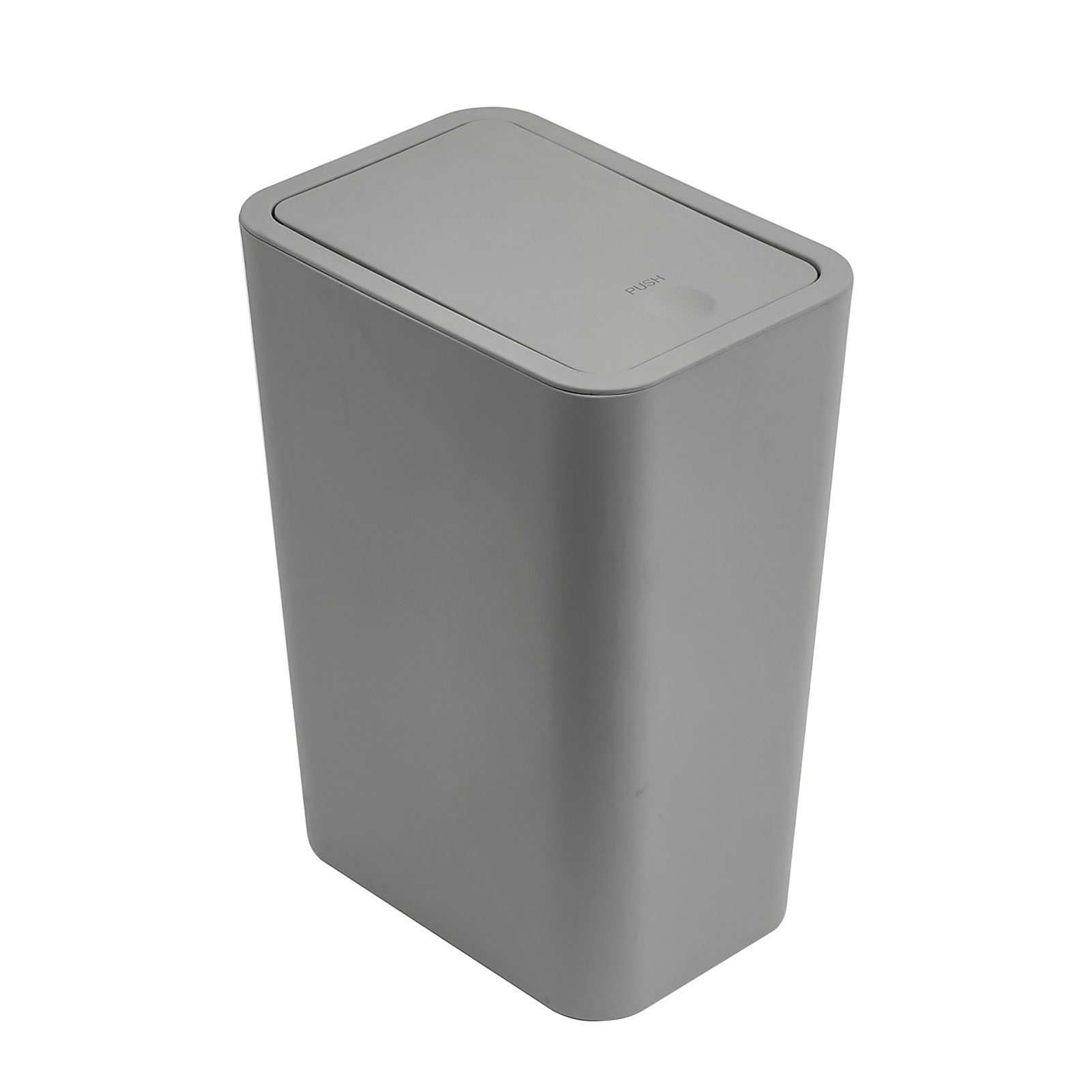 Press-type Trash Can Large Capacity Portable Garbage Bin For Bedroom: grey / 6L