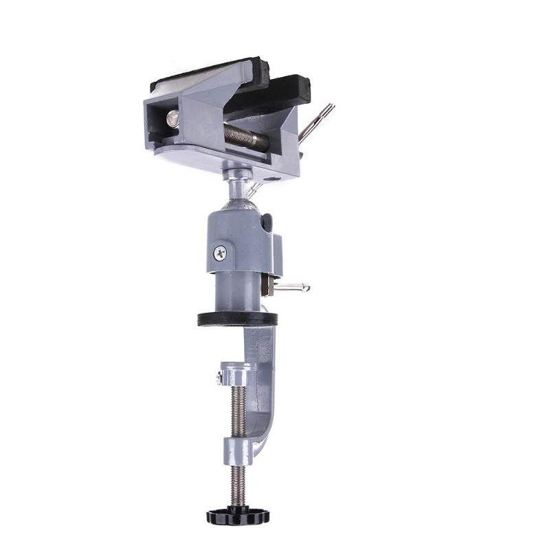 2 In 1 Multifunction Bench Vice Aluminium alloy 360 Degree Table Vise Rotary Tool Universal Clamp inder Holder Drill Stand