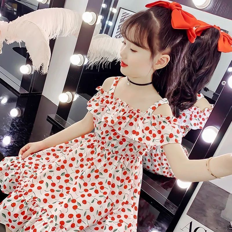 Meisjes Premium Comfort Jurk 2022 Zomer Westerse Stijl Meisje Jarretel Kinderkleding Mode Prinses Jurk Kinderen