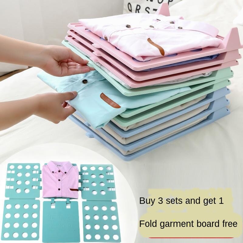 Storage Lazy Folding Finishing Fold Garment Board Multi-Function Stacked Clothes Artifact T-shirt Shirt Clothes Folding Board