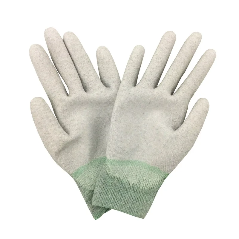 praktisch Reparatur ESD Anti Statische PU Gemalte Kohlenstoff Faser Handschuhe Elektronische Bildschirm PCB Lözehn Arbeits Hand Schutz