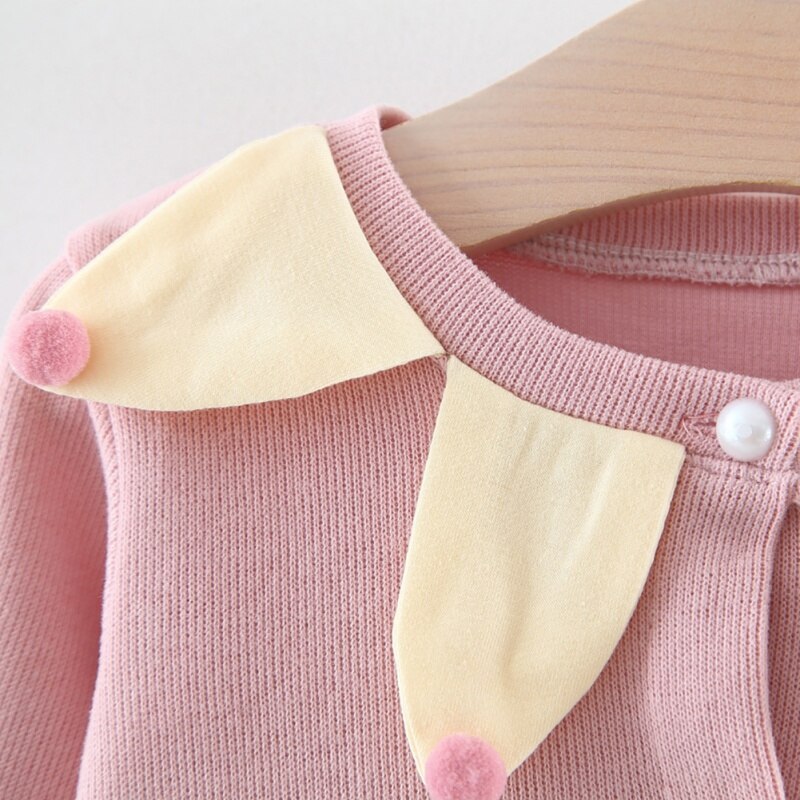 Cardigan en coton tricoté pour bébés filles | Vêtements de printemps, automne