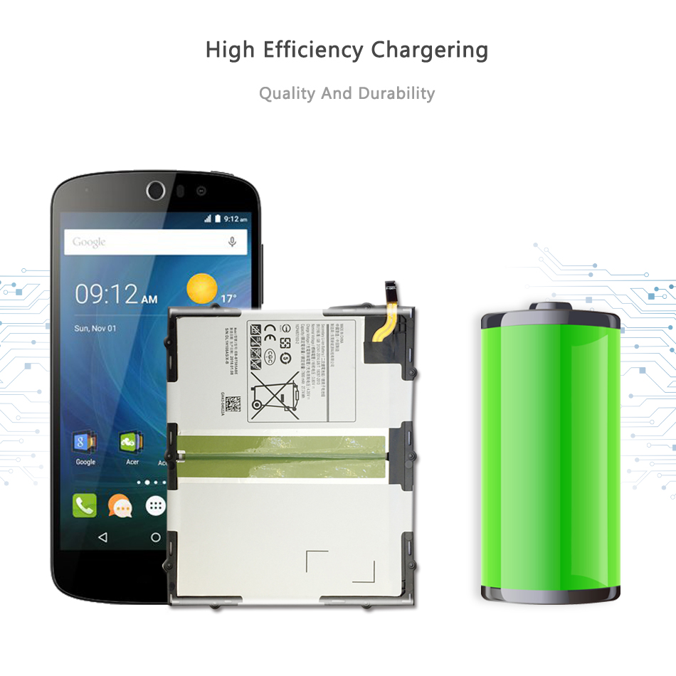 7300mAh EB-BT585ABE Replacement Battery For Samsung Galaxy Tablet Tab A 10.1 T580 SM-T585C T585 T580N+ Tools +Track code