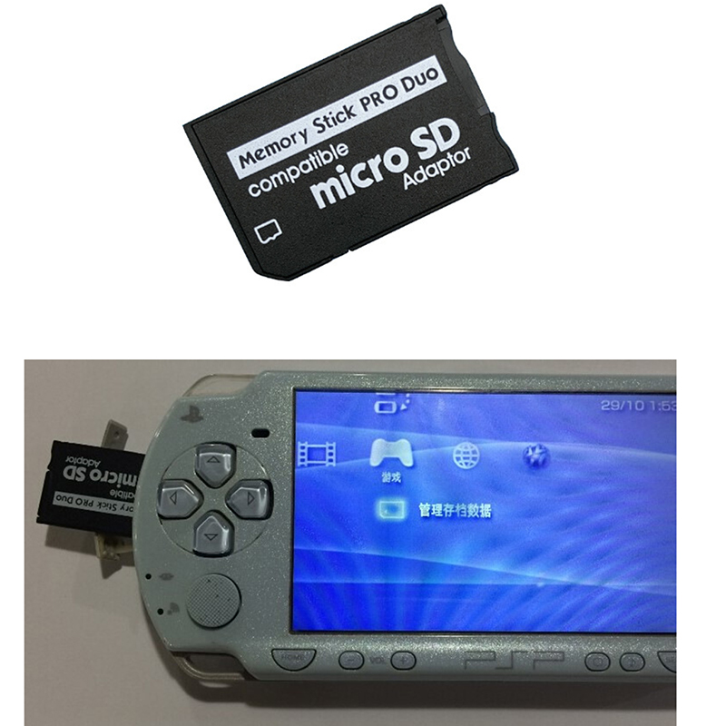 Voor Psp-Serie Micro Sd Sdhc Tf Naar Memory Stick Ms Pro Duo Psp Adapter