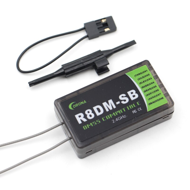 Corona – récepteur R6DM-SB 6CH R8DM-SB 8CH 2.4GHz DMSS Compatible avec S.Bus pour JR DMSS XG6 XG7 XG11 RC avion émetteur DIY
