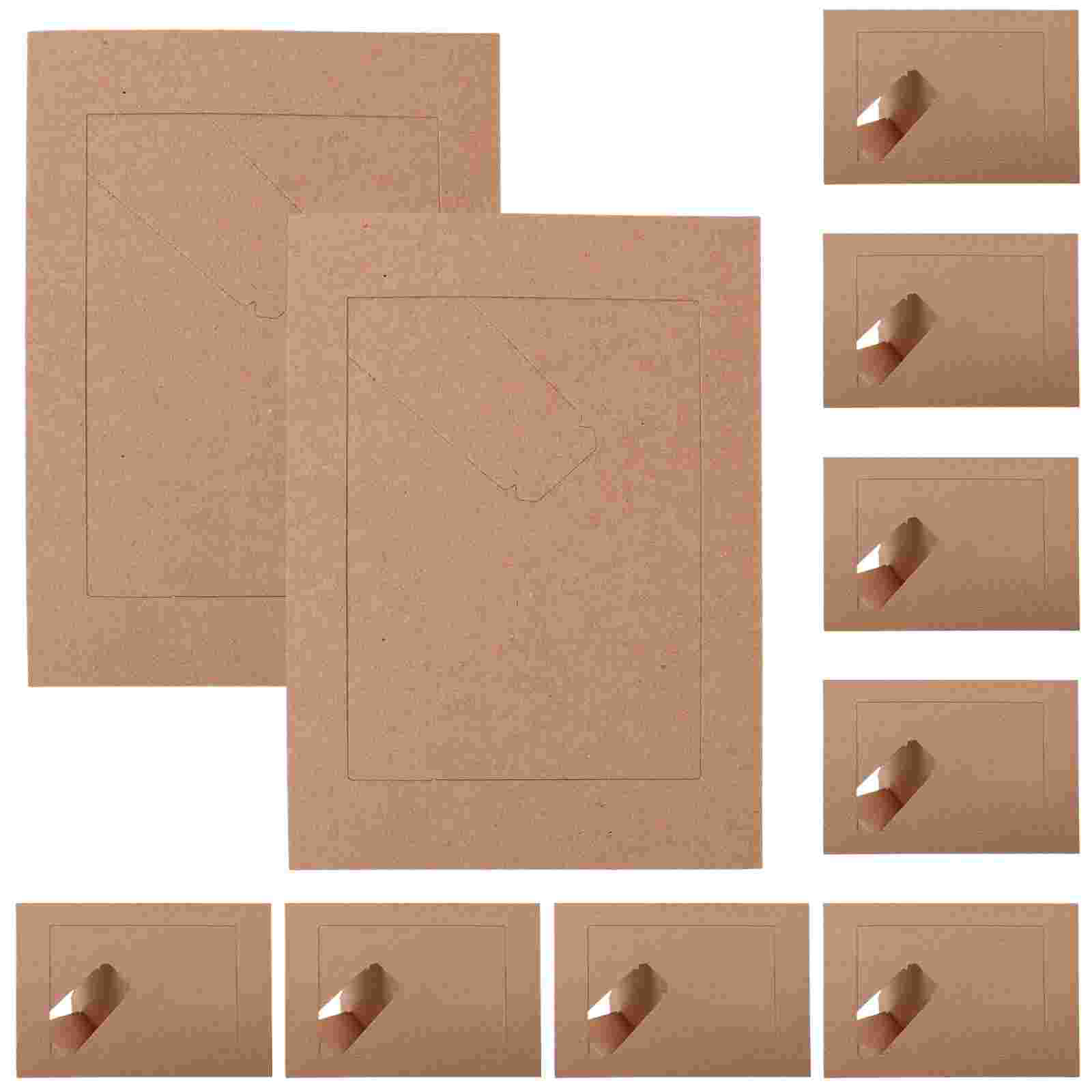 10 Pcs Diy Picture Frame Photo Frames Blank Paper Home Decor Tabletop Display Frames Bedroom Living Room