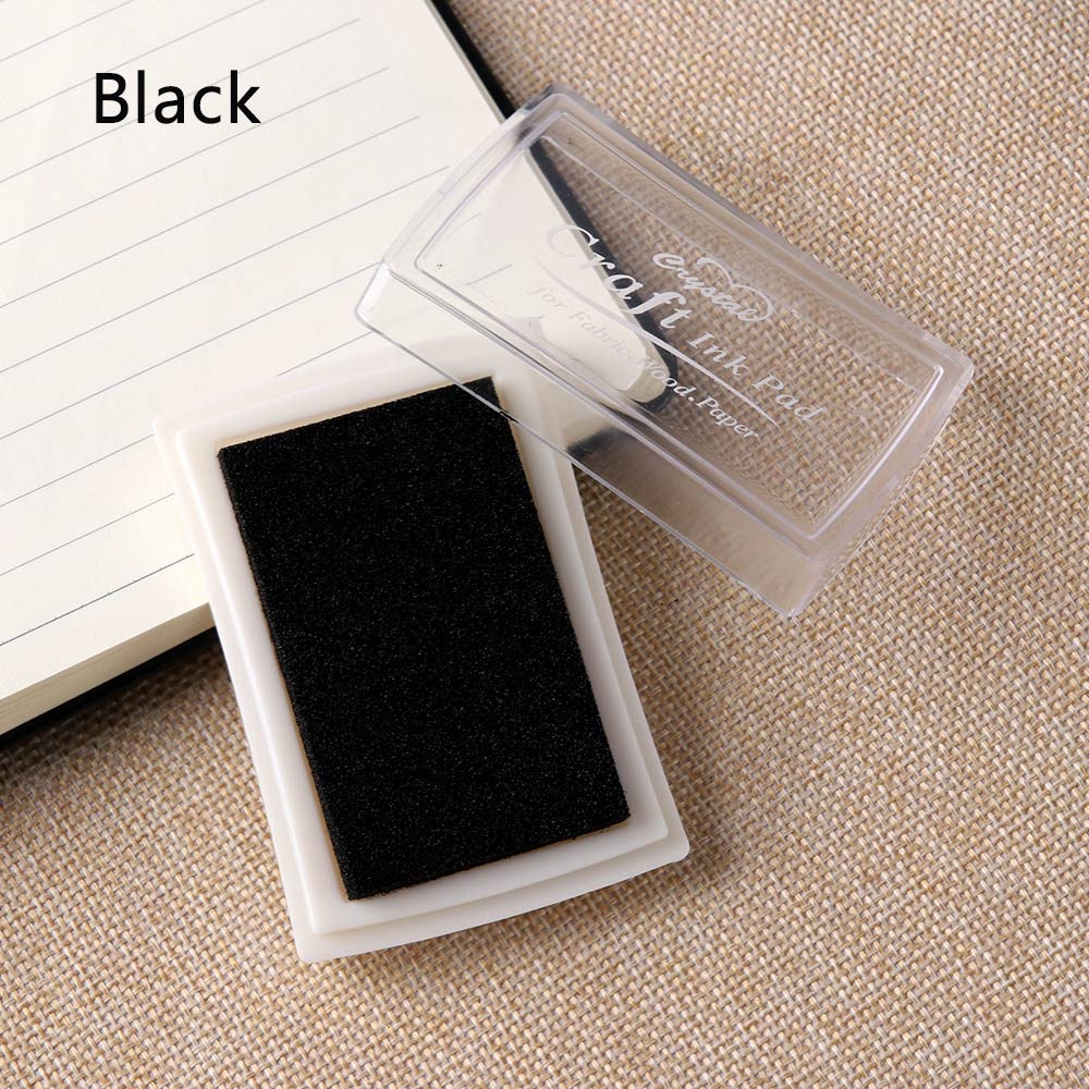Wedding Children Toy Oil Based DIY Craft Ink Pad Rubber Stamps for Fabric Wood Paper DIY School Office Badge Supplies