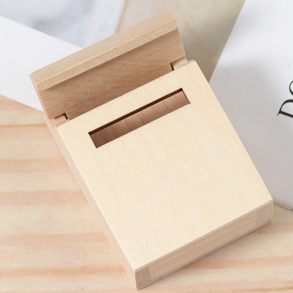 2pcs Mini House Mailbox Decorative Mailbox Model Doll House Decorations