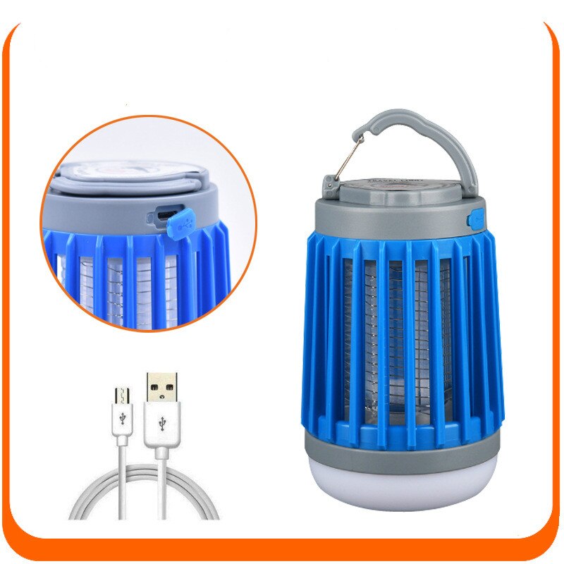 Bärbar mygga flugdödare lägerlampa  ip67 vattentät led tältlampa myggfälla lampa bugg zapper utomhus camping  mj901