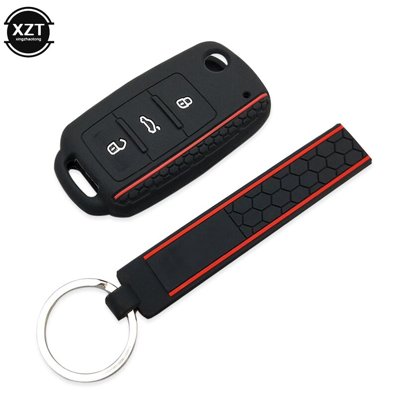 Autosleutel beschermhoes voor volkswagen polo passat  b5 golf 4 5 6 mk5 mk6 eos bora kever tsi siliconen hoesje
