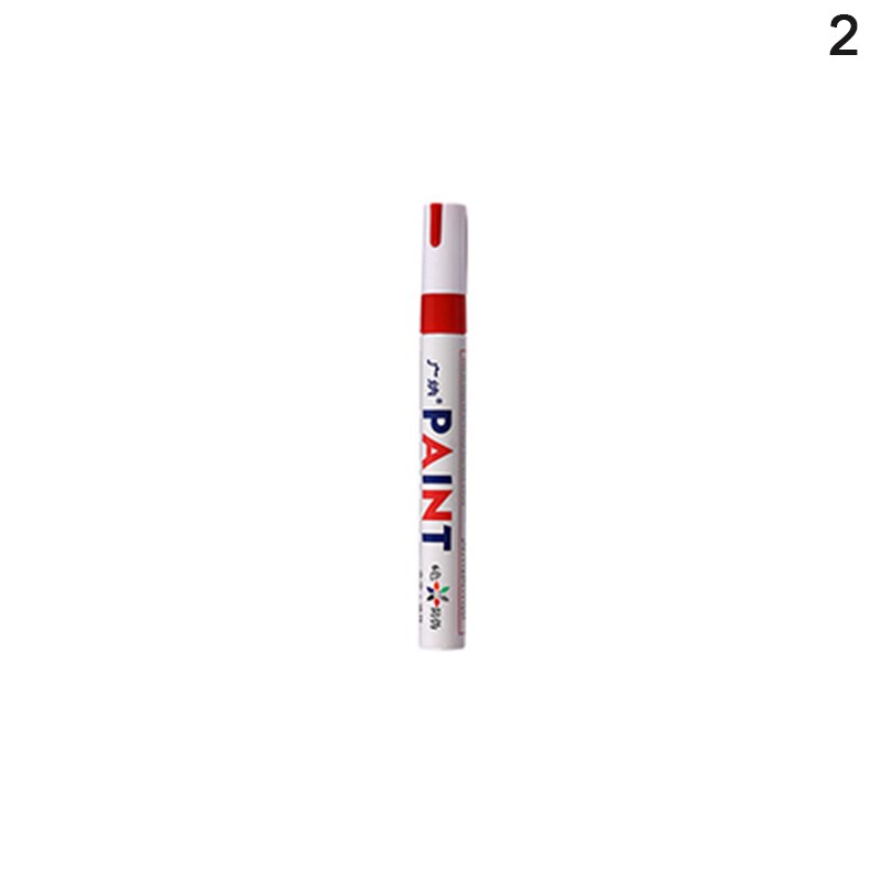 12-color Way Paint Pen Photo Album Graffiti Sign Title Pen Wedding Pen Oily White Mark Touch-up Pen: Red