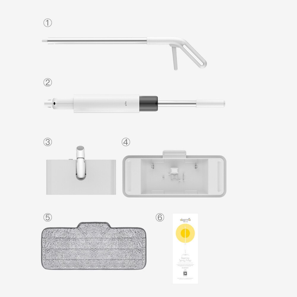 Deerma-fregona DEM-TB900, para barrer, fregar, lavar el suelo, almohadilla lavable, pulverización, plana, herramienta de limpieza