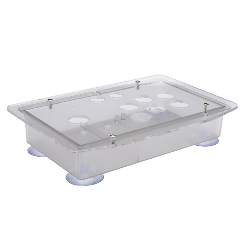 2 PCS DIY Handle Arcade Game Joystick Acrylic Panel + Case Set Kits Replacement