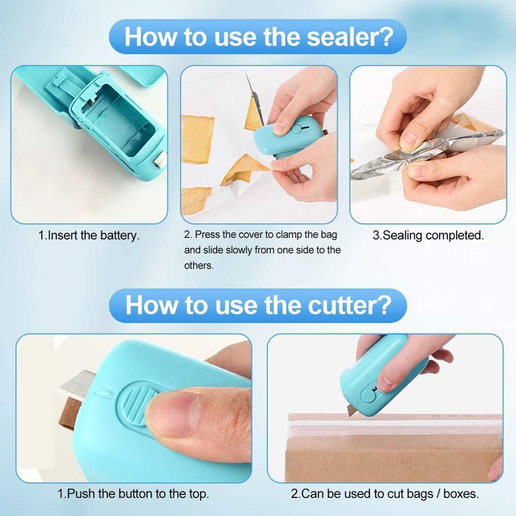 Portable Quick-sealing Household Sealing Machine Hand Pressure Sliding Lid Sealer Enveloping Machine And Cutting Machine