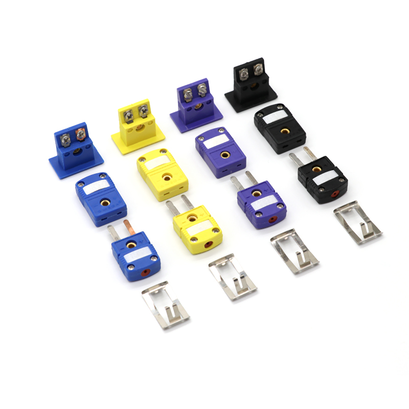 Enchufes y enchufes de termopar tipo K/T/J/E, montaje en Panel de Sensor, enchufe y conector de cable en miniatura, 1 Uds.