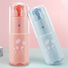 Travel Wash Cup Travel Bathroom Toiletries Wash Set Portable Sub-Bottle Toothbrush Shampoo Storage Bottle Toothbrush Holder Cup