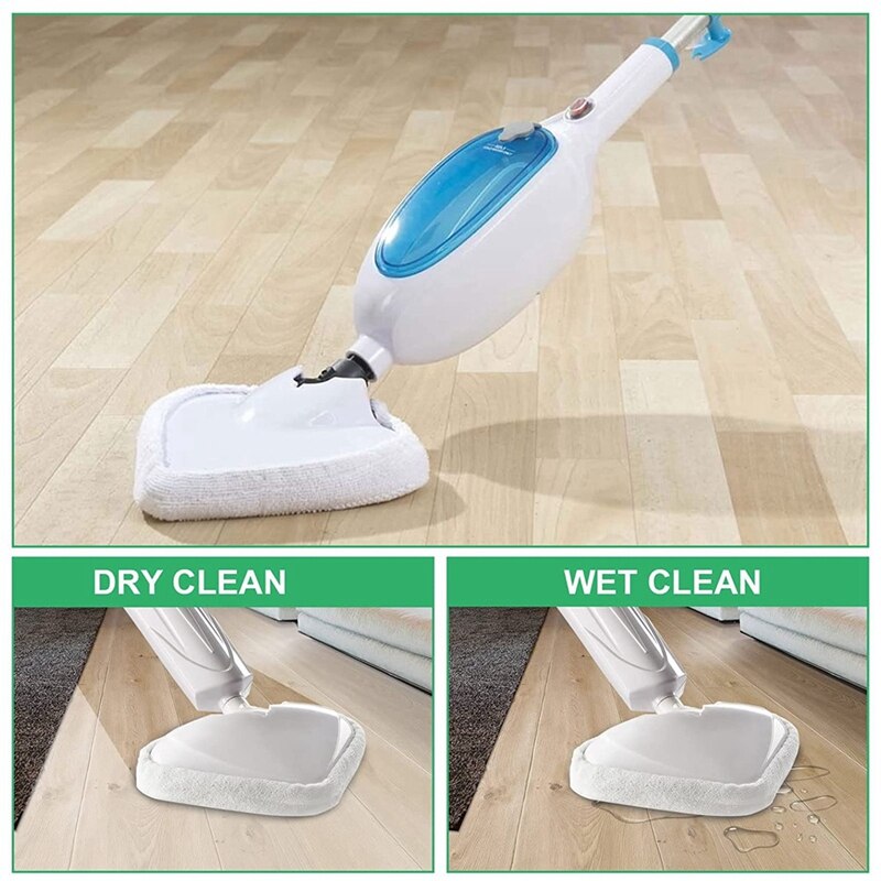 Driehoekige Steam Mop Pad Wasbare Microfiber Stoomboot Schoonmaken Pad Geschikt Voor Steamboy X5 H2O S302 S001,12 Stuks
