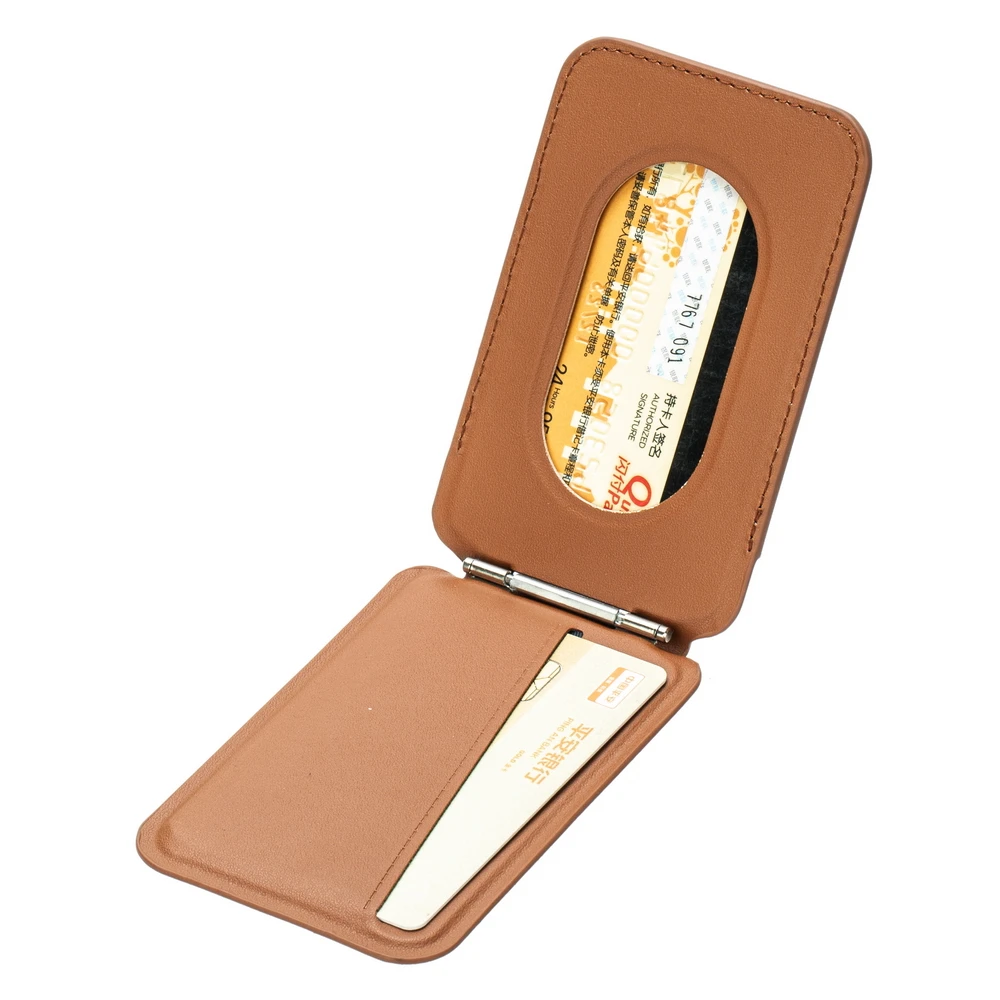 Magnetischer, zusammenklappbarer Brieftaschen-Kartenhalter, Leder-Telefonständer für Magsafe IPhone 14 13 15 Profi Max 16, Macsafe-Unterstützung, Telefonhalterung