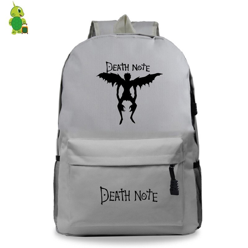 Death Note-mochila informal para ordenador portátil, morral escolar para adolescentes, niñas y niños, bolsos de hombro de viaje a la , bolsas de libros para niños: 801-Note3h-Note2h-15